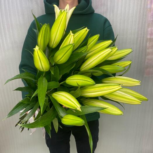 Bouquet of large white Lily