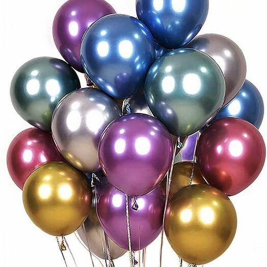 21 Mixed metalic  Balloons