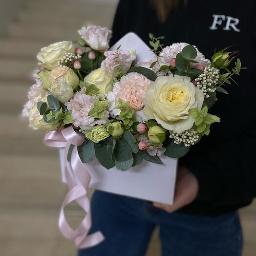 Конверт с цветами «Лимонный щербет»