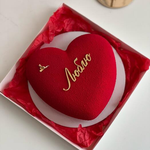 Corazón de mousse