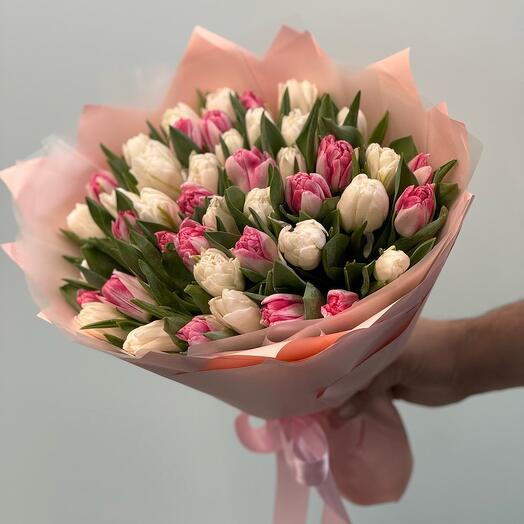 Микс из тюльпанов