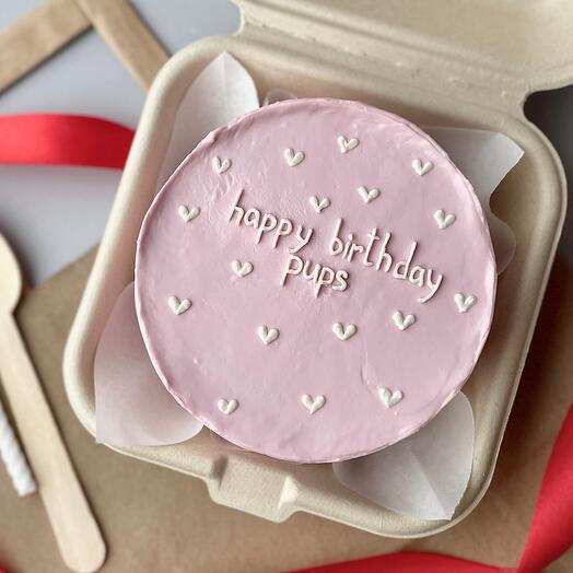 Pastel de Bento "Happy Birthday pups"