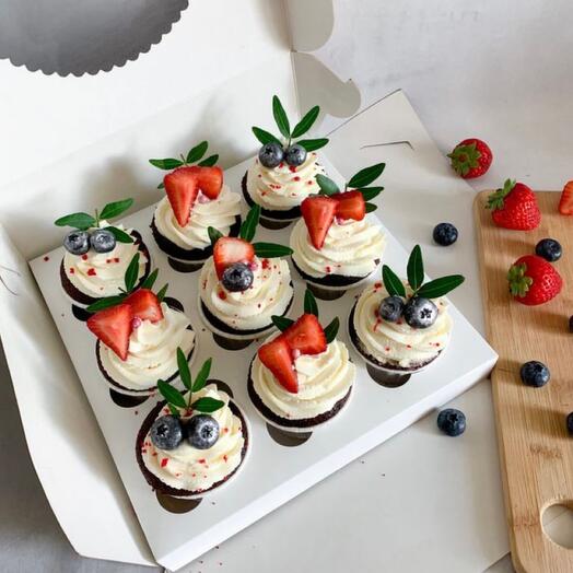 Cupcakes set 9 piezas