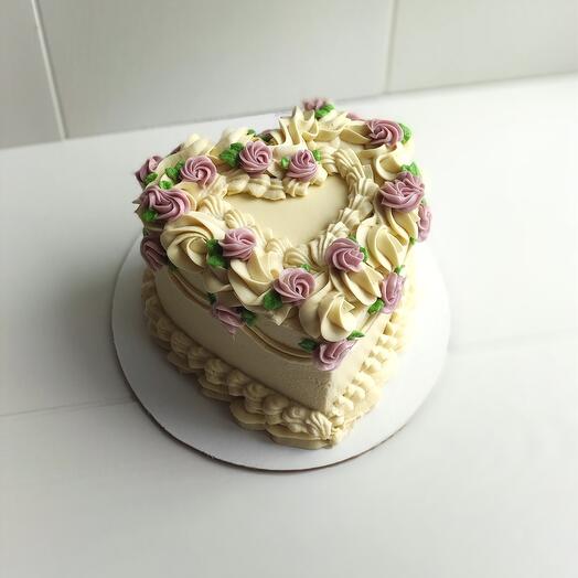 Торт с рюшами в стиле Ламбет, красный бархат на день рождения