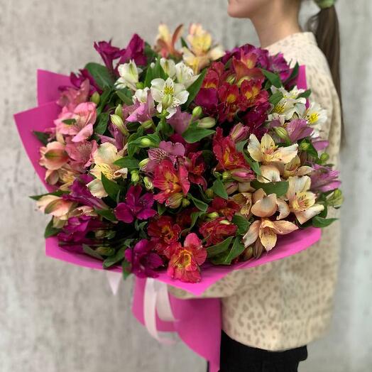 Красотка! 19 альстромерий 💐🦋🍀 больше живых Цветов и меньше обертки пустой