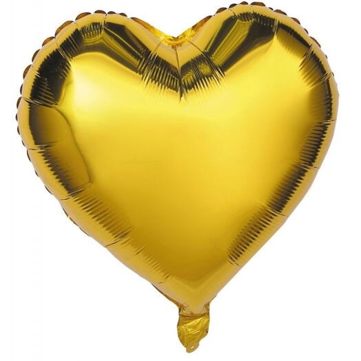 Ballon à l helium cœur or