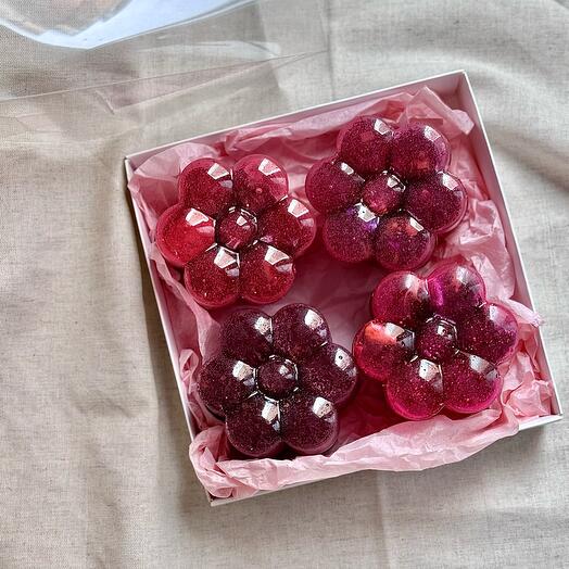 Bombas de té "flores Rosadas"