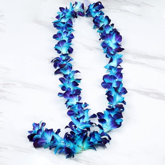 Blue Orchid Garland