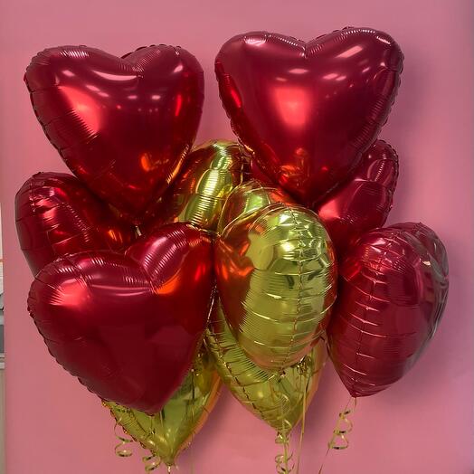 🎈🎈Две связки шаров🎈🎈 «сердца», 10 шт