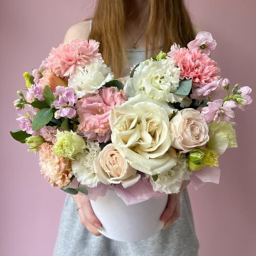 Flowers in a box "white crash"