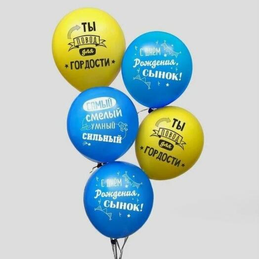 Сет «С Днём Рождения, сынок» 5шт