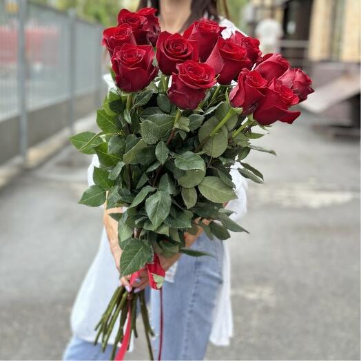 15 роз 80 см