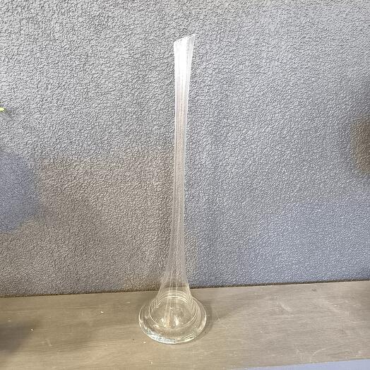 Ваза стеклянная для одного цветка