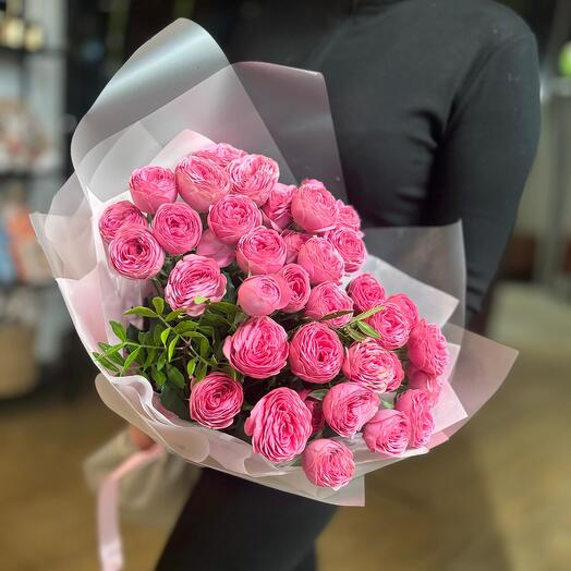 🌸Букет из пионовидных роз