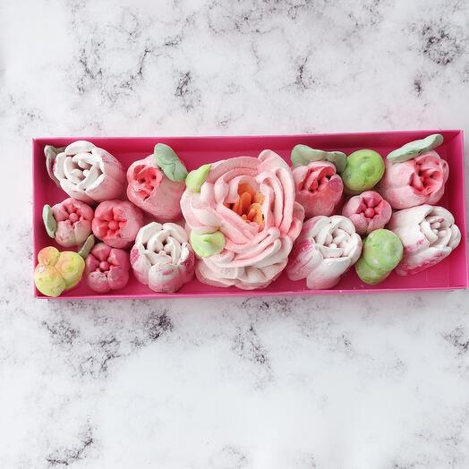 Зефирные Цветы в коробке