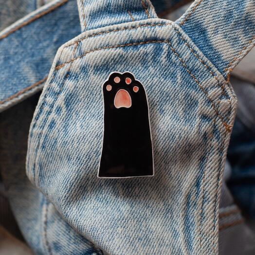 Ceramic Paw Brooch