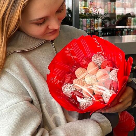 Букет клубники в шоколаде