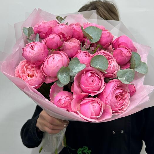 Букет пион розы кустовые💞