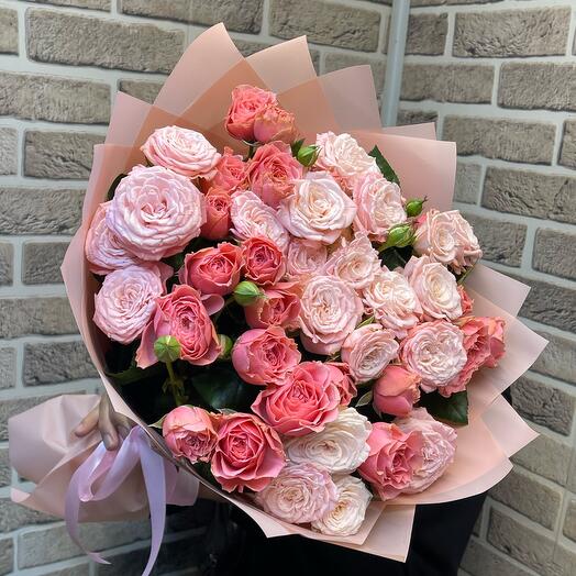 Пионовидная кустовая Роза (21)