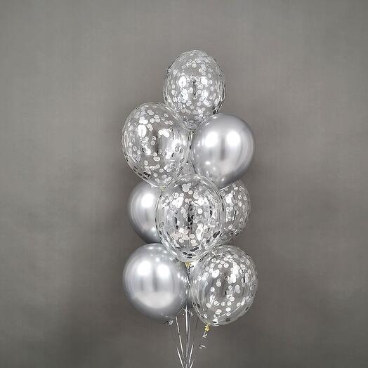 The fountain of balls is a silver luxury for women and men. Birthday balloons