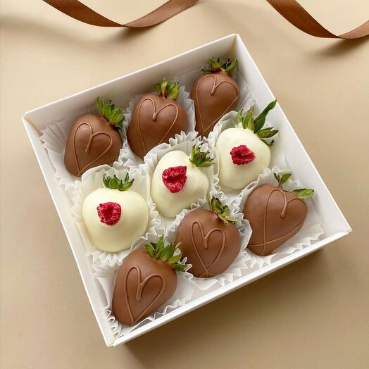 Набор клубники в шоколаде из 9 штук😍💔