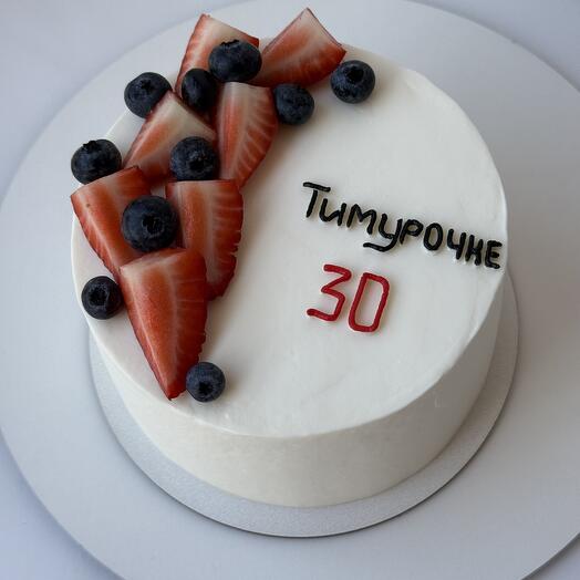 Торт 1кг с ягодами