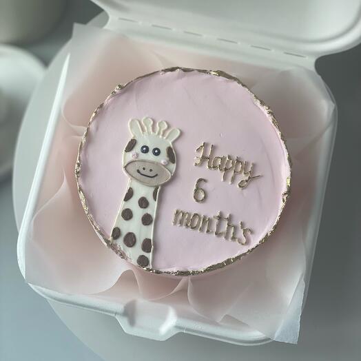 Бенто торт "Happy 6 months", малышу, ребёнку, подарок маме, родителям, детский торт