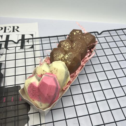 Коробочка Сердец микс 5 шт