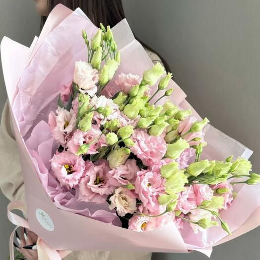 Букет из ажурных эустом