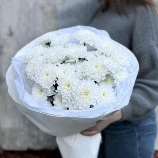 Букет из белых хризантем🌷