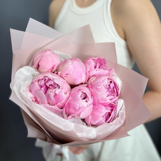 Моно из 7 пионов💕