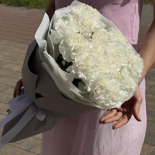 Букет из белых диантусов «Элегантный»