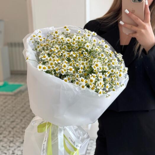 Букет от цветочного дома «TIFFANY» танацетум 15 веток