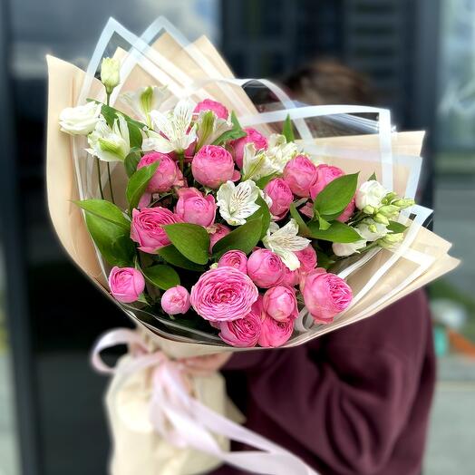 Шикарный сборный букет из стойких цветов 🌸 для подарка в самое сердце
