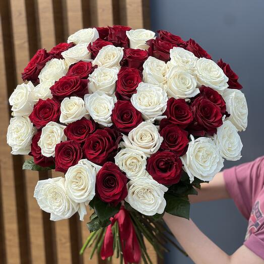 51 Роза эквадор микс