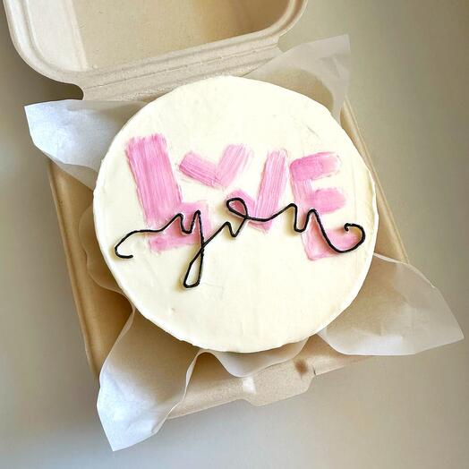 Бенто торт love you