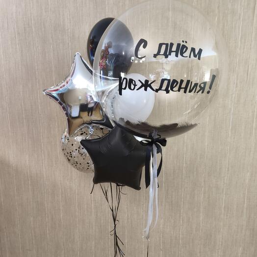 Набор шаров мужчине со звёздами