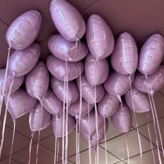 Шары под потолок 25 сердец