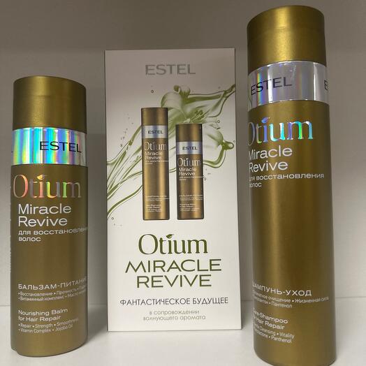 ESTEL PROFESSIONAL Подарочный набор для волос OTIUM MIRACLE REVIVE восстанавливающий: шампунь 250+ бальзам 200 мл