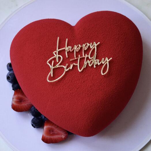 Муссовый торт сердце, размер М