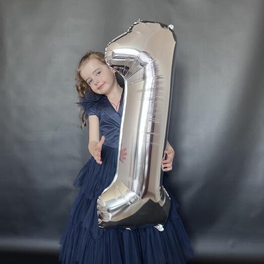 Ball Number Silver 1