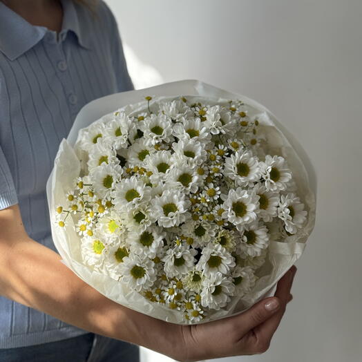 Букет из ромашек и сантини