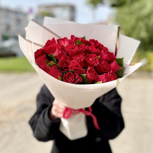 Букет алая страсть
