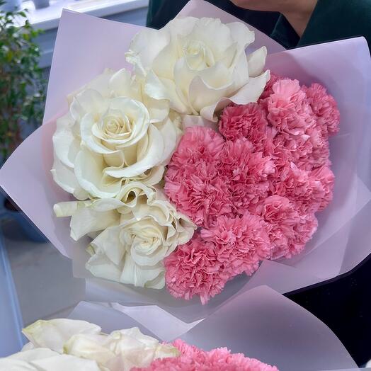 Признание с ажурными розами