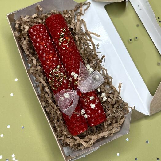 Свечи из вощины. Набор