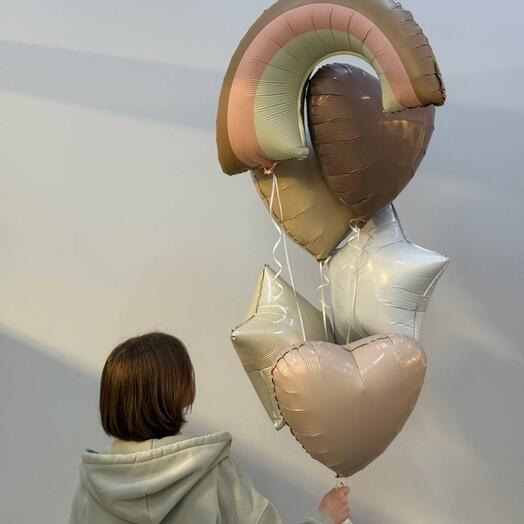 Сет из фольгированных шаров из 7 шаров