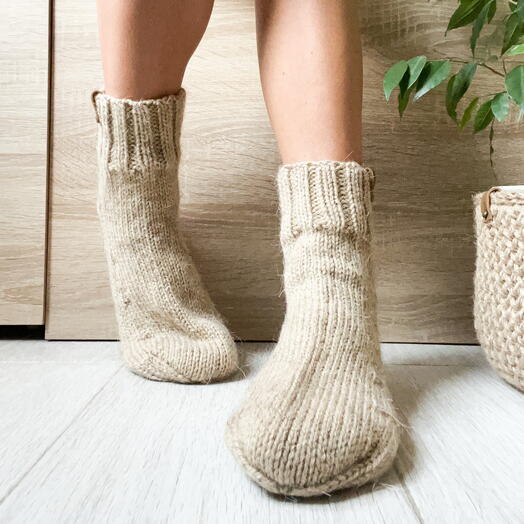 Носки вязаные «Солома» 37-39 размер