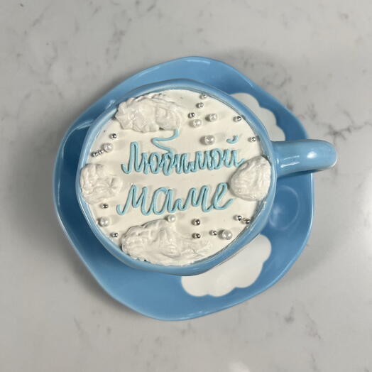 Торт в чашке любимой маме