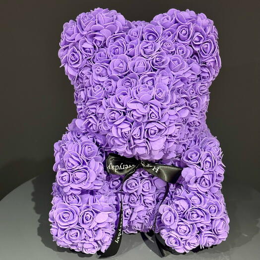 Мишка из роз💜