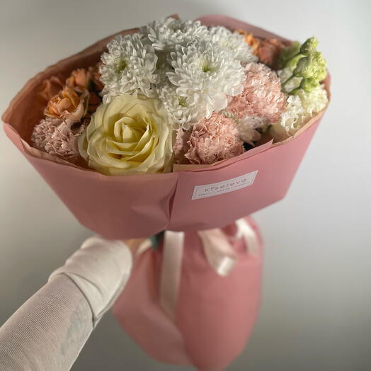 Нежный букет в пастельных оттенках